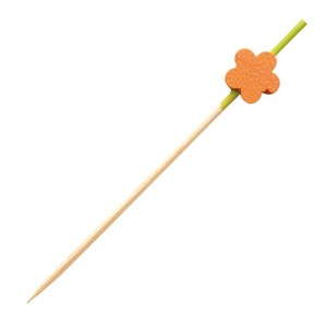 竹串 飾り串 梅 (橙) 7.5cm 100本入 萬洋