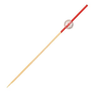 竹串 とんぼ珠串(赤) 7.5cm 100本 萬洋　竹