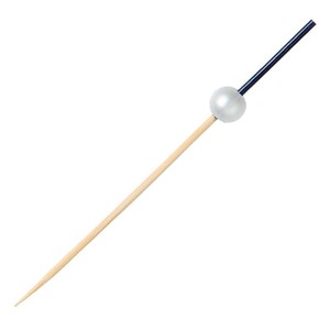 竹串 ホワイトパール串 紺 9cm 100本入 18251E 萬洋　竹