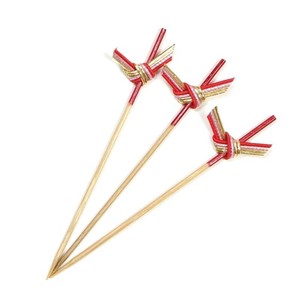 竹串 織部串(赤) 9cm 100本入 萬洋　竹