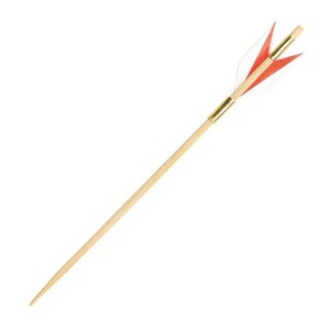 竹串 矢羽根串(赤) 9cm 100本入 萬洋　竹