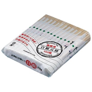 割箸 フジ白楊元禄 100膳袋入 尚美堂　竹　業務用