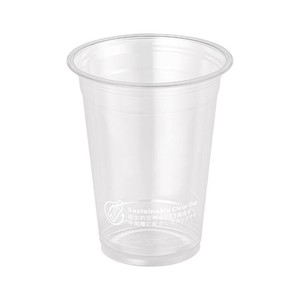 プラコップ VFBサステナブルクリアーカップ マーク付 420ml 50P サンナップ