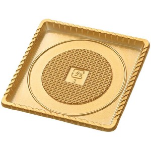 菓子容器 M-PCT1 無地3号ケーキトレイ-1/ゴールド(20枚) ヘッズ