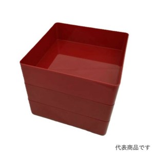 重箱・おせち容器 飛鳥(8寸)50本体 赤 ニシキ