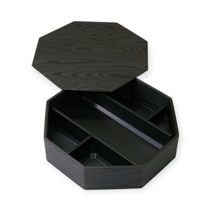 折箱 HW-八角68H(50) 黒焼杉黒 落蓋セット アクタ