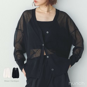 接触冷感 ひんやり シアーカーディガン 2024新作 S/S WEB限定