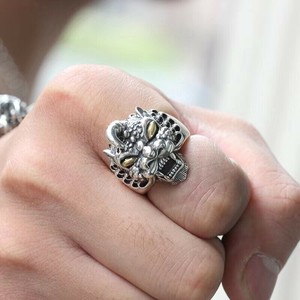 貔貅 リング 指輪　 リング フリーサイズ　シルバー925メッキ S925 リング　シルバー925 リング　メンズ