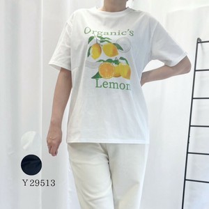 レモンプリント半袖Tシャツ