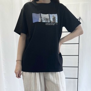 パネルプリント半袖Tシャツ