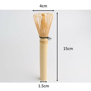 和洋折衷の高さのある器でもOK!【和風・粋・抹茶】竹製茶筅マドラー　ナチュラル白系