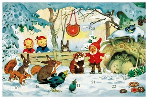 アドベントカレンダー 森の仲間と作戦会議【クリスマス/受注発注商品/ドイツ製】