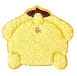6月新入荷　サンリオキャラクターズモコモコ刺繍ステッカー　おしり／ポムポムプリン