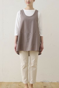 〈新商品〉綿麻Aラインショートエプロン