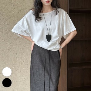 T-shirt Off-The-Shoulder Short-Sleeved T-Shirt Tuck S/S