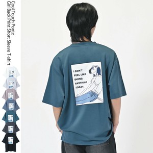 【25SS新作】接触冷感とろみポンチ BLUE バックプリント 半袖Tシャツ