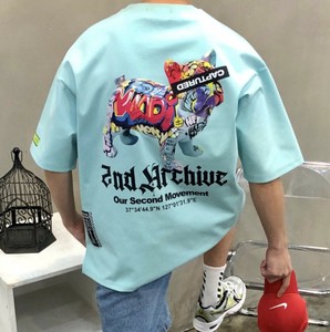 【2025春夏新作】グラフィックブルドッグ半袖Tシャツ