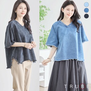 2025年新商品 T 恤/上衣 V领 L尺寸