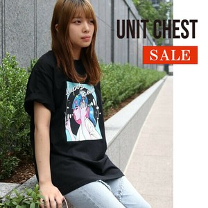 【SALE】イラストレーター コラボTシャツ 踊るバイナル T-shirt ユニセックス/UNIT CHEST