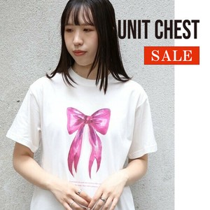 【SALE】OIF designer eggs コラボTシャツ RIBBON T-shirt ユニセックス/UNIT CHEST