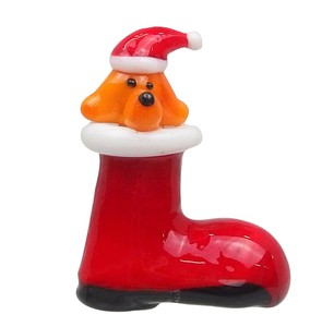 【9月下旬入荷予定】ガラスクリスマス　ブーツドッグ