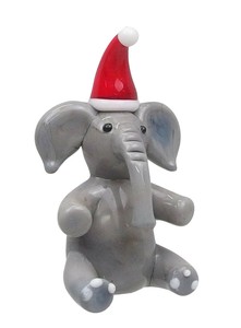 【9月下旬入荷予定】ガラスクリスマス　エレフャント