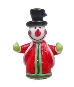 【9月下旬入荷予定】ガラスクリスマス　スノーマンローブ
