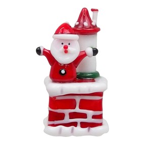 【9月下旬入荷予定】ガラスクリスマス　チムニーサンタ