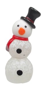 【9月下旬入荷予定】ガラスクリスマス　クスノーマン　レッドマフラー
