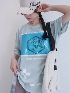 【ゲーム好き】Hoooさん GAME 大好き ゆるだぼ Tシャツ  レディース メンズ