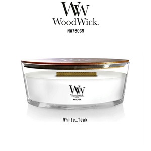 WoodWick(ウッドウィック)アロマキャンドル 【ブランド箱無】 ハースウィック ホワイトチーク NW76039
