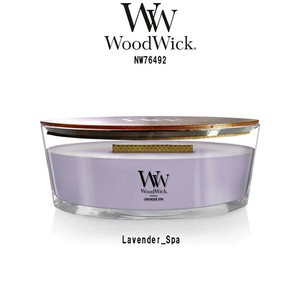 WoodWick(ウッドウィック)アロマキャンドル 【ブランド箱無】ハースウィック  ラベンダースパ  NW76492