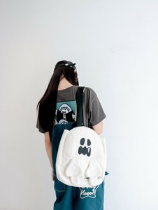 連れて歩けば怖くない⁉ オバケ トートバッグ もこもこ ふわふわ レディース メンズ