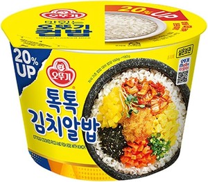 オットギ カップライス トクトクキムチ＆トビコ入 カップご飯 非常食 防災用 韓国食品