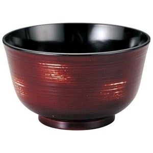 福井クラフト　TA4.0寸刷毛目汁椀 茶溜研出 31000930