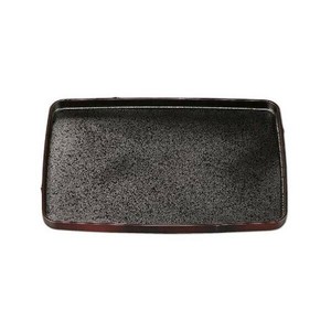 長角竹型盆 すす竹内黒SL(ノンスリップ加工) 50412560