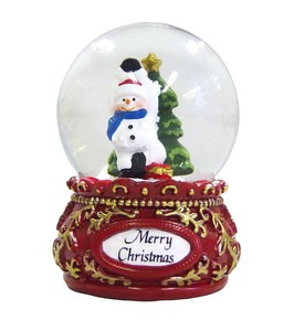 【10月中旬入荷予定】スノードーム45mm　スノーマン　MerryX'mas