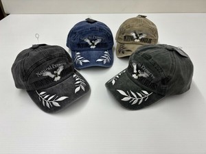 ツバリーフ刺繍デニムキャップ  デニム 刺繍 キャップ デニムキャップ 帽子 ベースボールキャップ 男女兼用