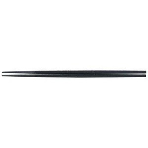 福井クラフト　PBT 22.5cm卵中角箸 黒乾漆 90031966