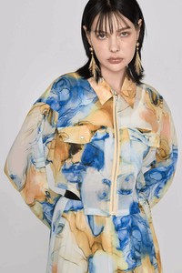 Button Shirt/Blouse Ka-Sa-Ne Marble Short Length [2025 NEW]
