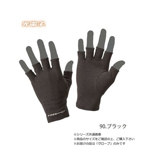ハヤブサ レイヤーテック　インナーグローブ　5本カット ブラック M Y4609-M-90