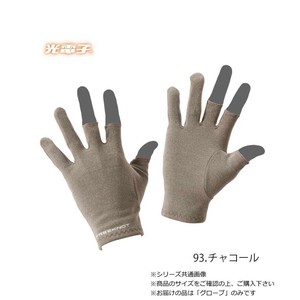 ハヤブサ レイヤーテック　インナーグローブ　3本カット チャコール M Y4611-M-93