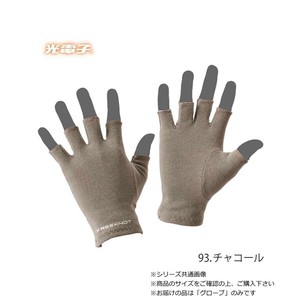 ハヤブサ レイヤーテック　インナーグローブ　5本カット チャコール M Y4609-M-93