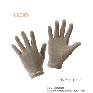 ハヤブサ レイヤーテック　インナーグローブ　フルフィンガー チャコール L Y4612-L-93
