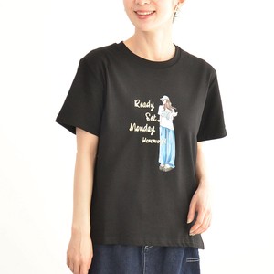 ★SALE商品★【新ブランド】人柄プリント半袖カットソーTシャツ（C18117）