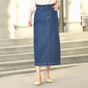 Full-Length Pant Denim Skirt