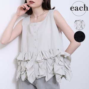 再入荷【each新作】2WAY 裾フリル 前後 ベスト 新作 2025SS　each東京