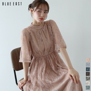 新色追加【バックリボンレースパーティードレス】新色登場 ワンピース　結婚式　フォーマル