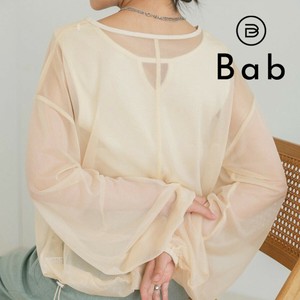 【最終値下】再入荷：シアードロストトップス◇ドロストコードで裾の絞りを調整出来る