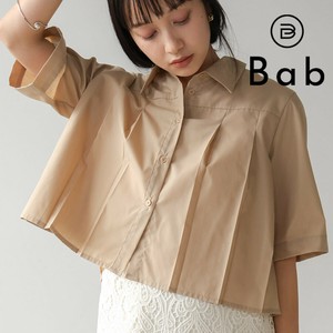 【最終値下】プリーツシャツブラウス◇羽織としてもお使いいただけるブラウス